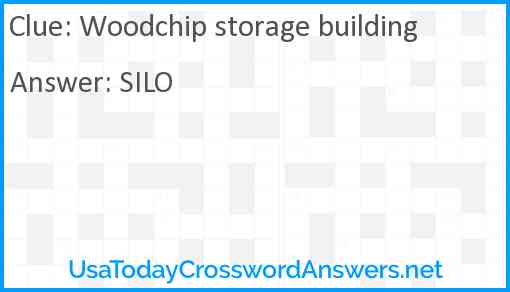 Woodchip storage building Answer