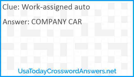 Work-assigned auto Answer