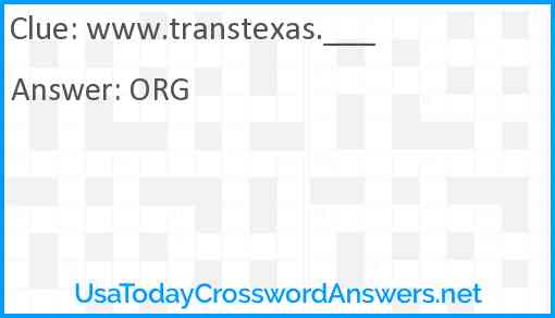 www.transtexas.___ Answer
