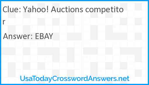 Yahoo! Auctions competitor Answer