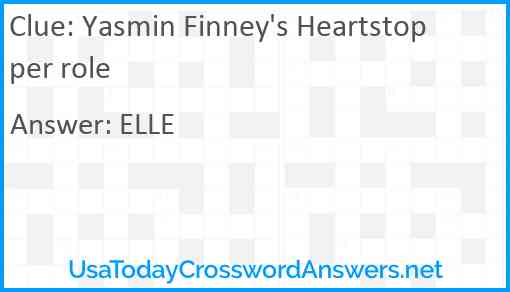 Yasmin Finney's Heartstopper role Answer